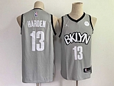 Nets 13 James Harden Gray 2021 Swingman Jersey,baseball caps,new era cap wholesale,wholesale hats
